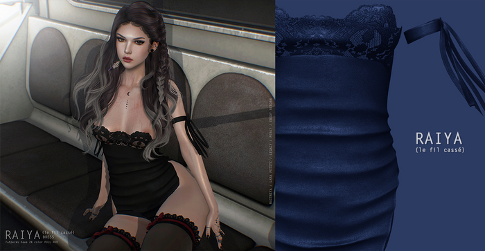 {le fil cassé} Raiya Dress Navy