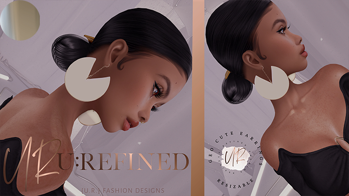 {U:Refined} Geo P Cute Earrings [Silver] Wear Me