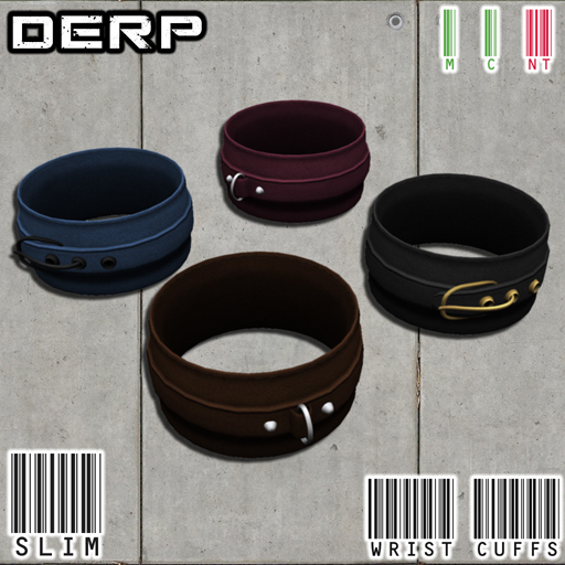 DERP. Slim Cuffs - Brown