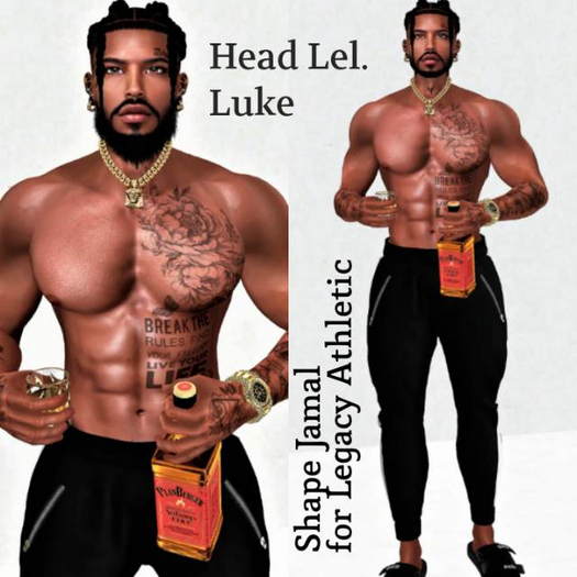 Second Life Marketplace SHAPE JAMAL LEGACY AND HEAD LUKA LEL.