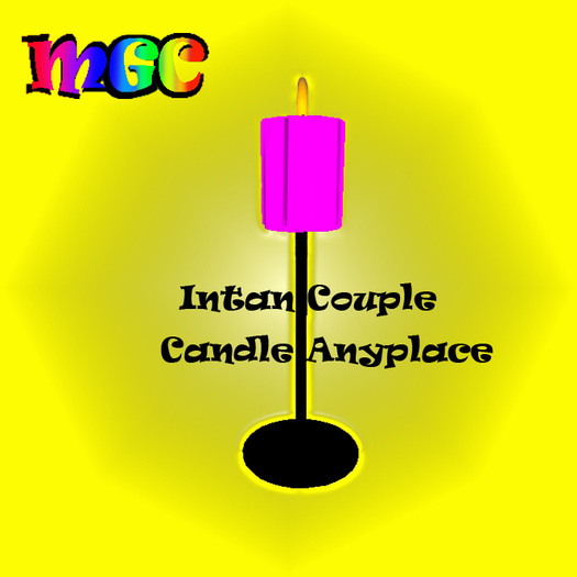Candle Intan Anyplace Pink