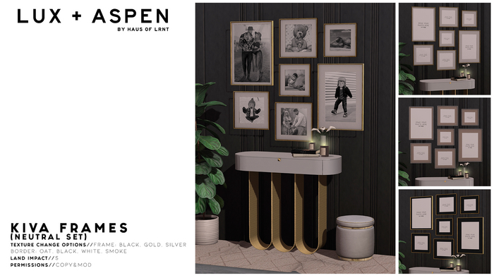 LUX + ASPEN // Kiva Frames Neutral Set