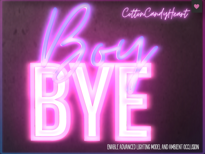 CottonCandyHeart ♥ Boy Bye