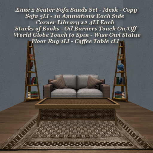 Xane 2 Seater Sofa Sands Set