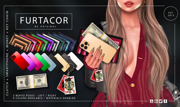 :::FurtaCor:::Clutch+Smartphone+Money set (L)