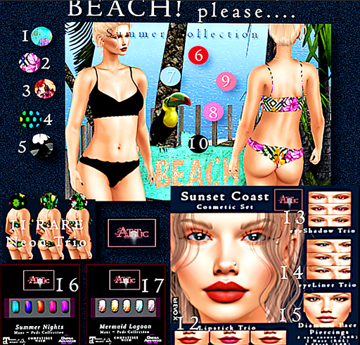 11. Emis Attic BEACH please Bikini RARE