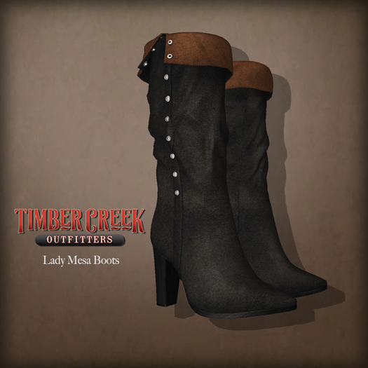 [Timber Creek] Lady Mesa Boots-Black & Brown