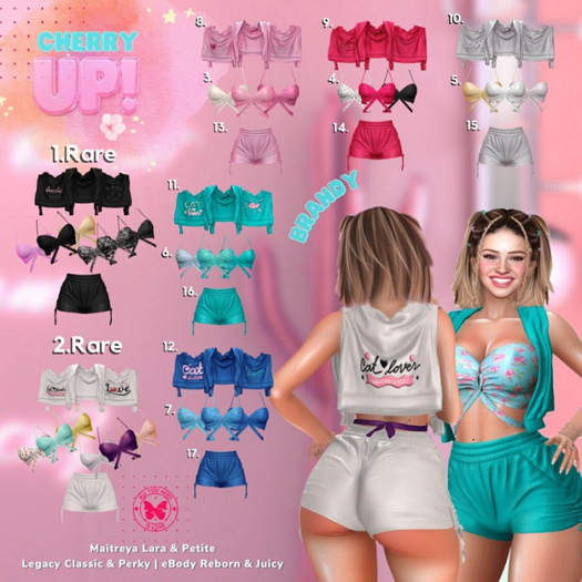 2. Cherry Up! Brandy Outfit Set / 2 RARE-Legacy only