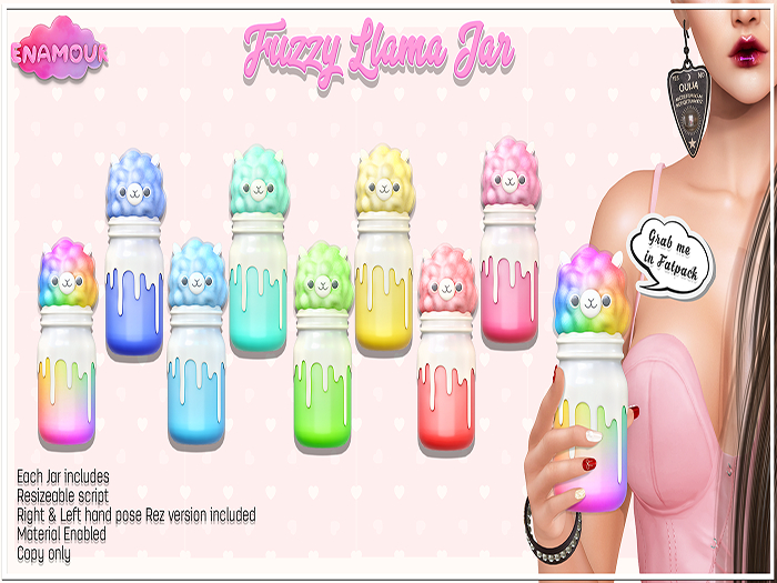 [ENAMOUR] Fuzzy LLAMA JAR [FATPACK]