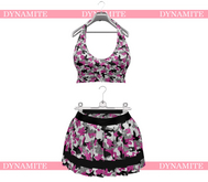 Camouflage Skirt Top Outfit Belleza Freya