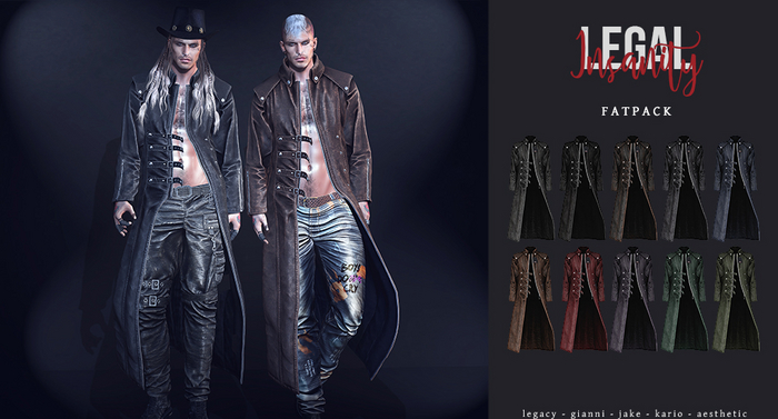 Legal Insanity - Trent coats FATPACK