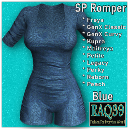 [R39] SP Romper-Blue