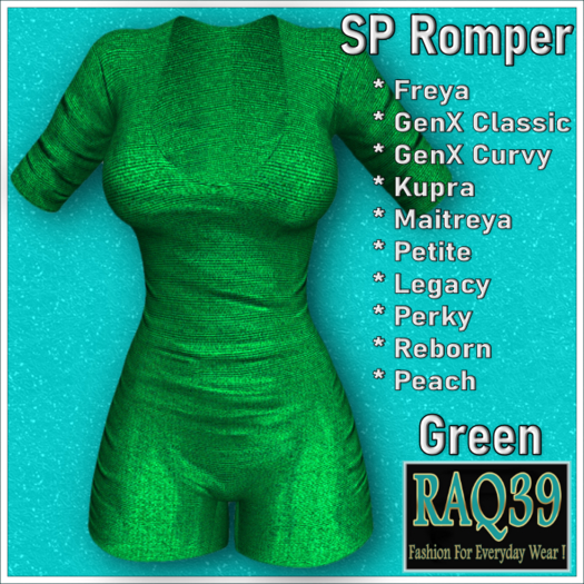 [R39] SP Romper-Green