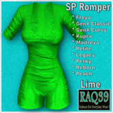 [R39] SP Romper-Lime