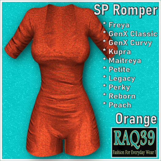 [R39] SP Romper-Orange