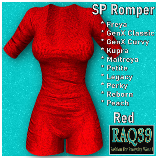 [R39] SP Romper-Red