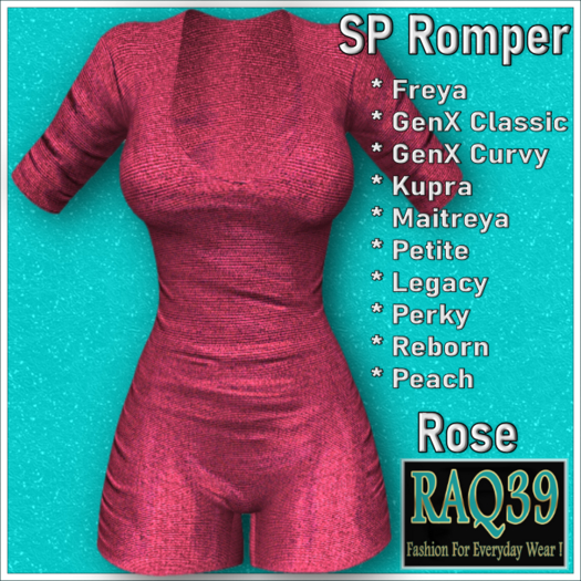 [R39] SP Romper-Rose