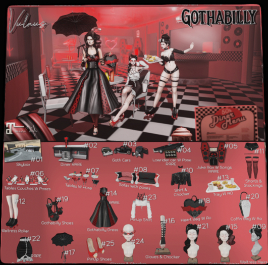 14. - RARE - Gothabilly Dress