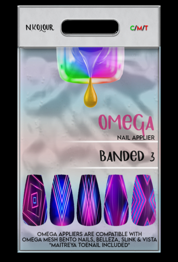 N.Kolour: Banded 3 Nail Applier [Omega]