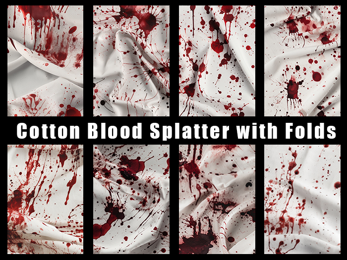 Stained Bloody Cotton with Folds - FULL PERM