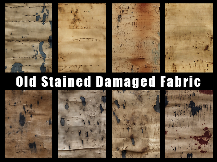 Old Stained Damaged Fabric - FULL PERM
