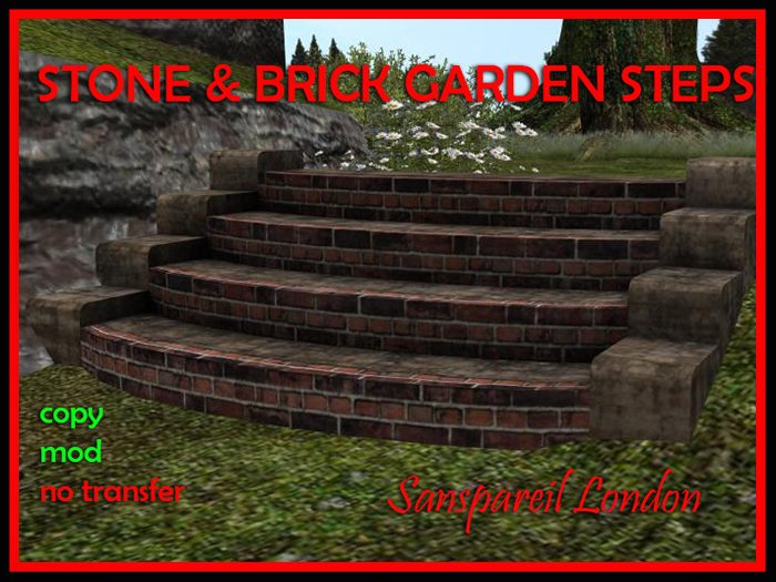 Brick & Stone Garden Steps MP