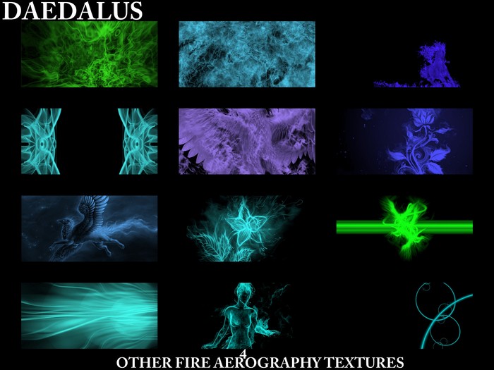 other fire aerography 4 textures