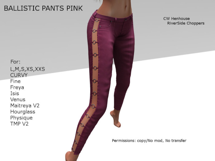 [CW] -BALLISTIC PANTS PINK -BOX