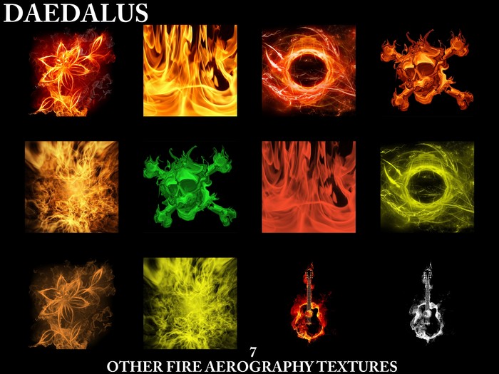 Second Life Marketplace - other fire aerography 7 textures