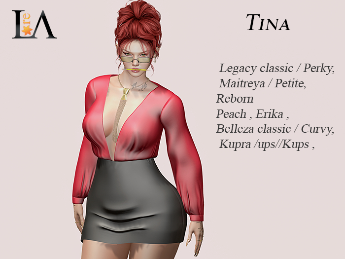 LA-Unpack Dress Tina Red