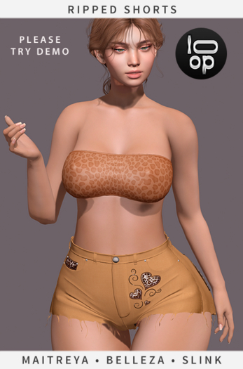 [loop] Ripped Shorts 03 Belleza/Maitreya/Slink