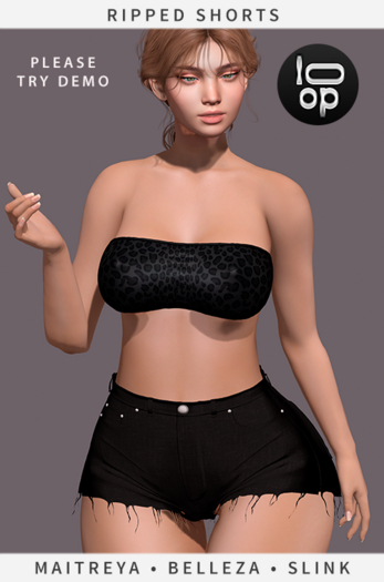 [loop] Ripped Shorts 06 Belleza/Maitreya/Slink