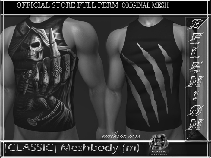 :::[Selenion]:::men's T-shirt  Meshbody[CLASSIC] DEMO