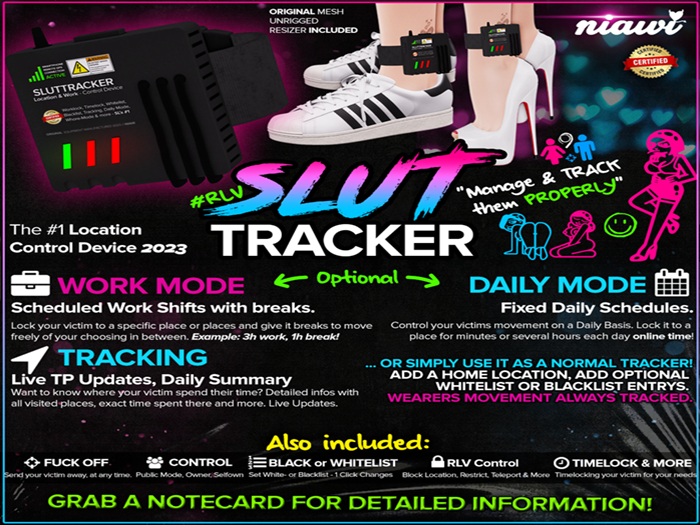 Sluttracker RLV Ankle Monitor Tracker - Niawi