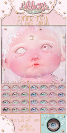 {Ribbons} Gemma Eyes - Monotone Pack {Box}