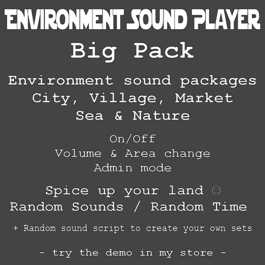 Environment Sound Player - BigPack (ADD to unpack)