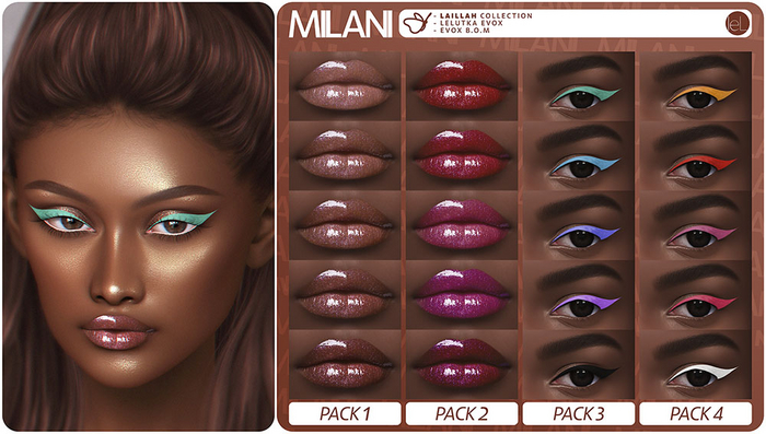 MILANI Cosmetics "Laillah" Collection (PACK 4)