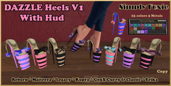 DAZZLE Heels V1  With Hud (Boxed)