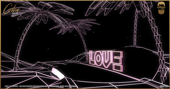 Glow Love Backdrop - The Bearded Guy