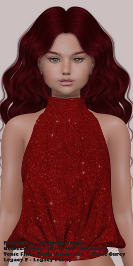 !!! Revna !!! 290 Top Red Glitter