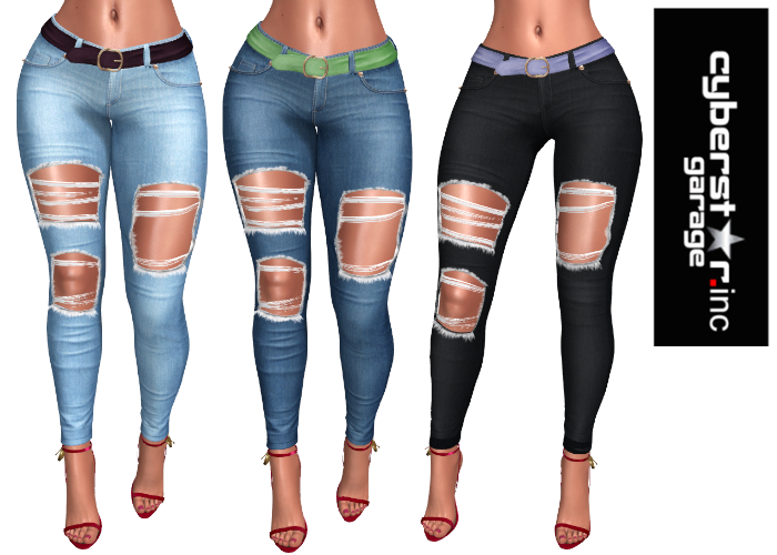 [CG]inc ⭐ MARIIA - RIPPED JEANS & BELT