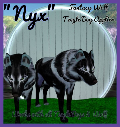 "Nyx" Sterling Fantasy Wolf Series