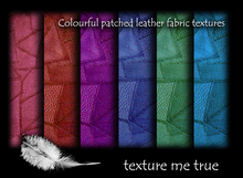 colourful seamless patched leather textures