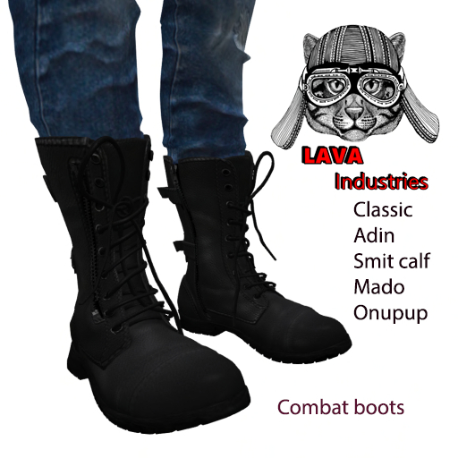 Black combat  army Boots