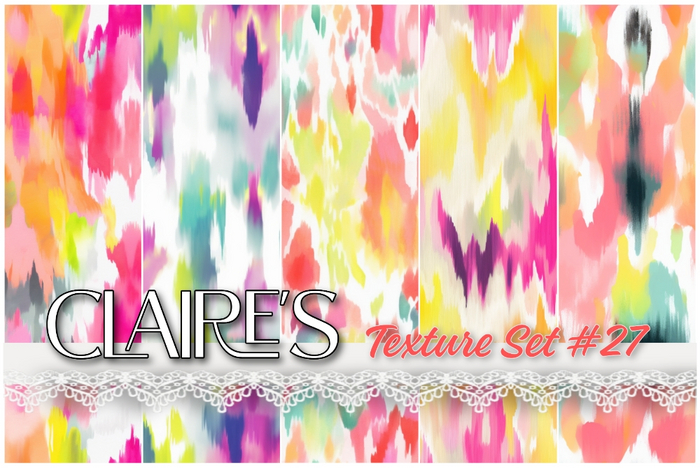 [Claire's] Texture Set #27 - Full Perm - Ikat Prints