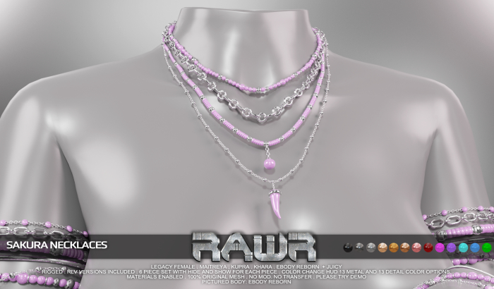RAWR! Sakura Necklaces DEMO (add me)