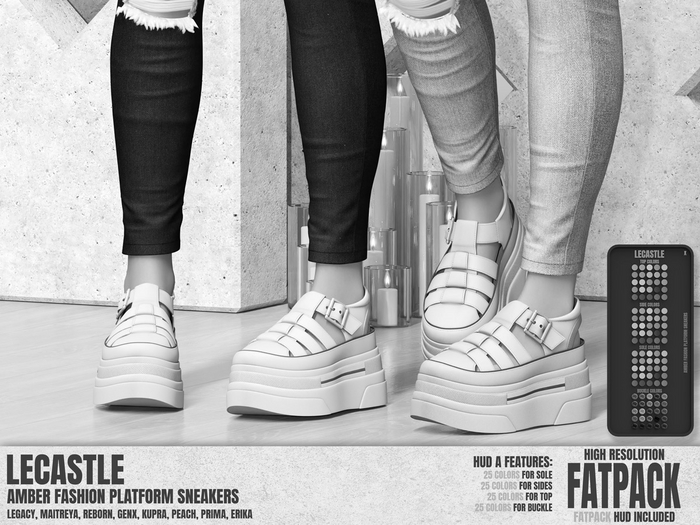 [LECASTLE] Amber Fashion Platfom Sneakers *DEMO*