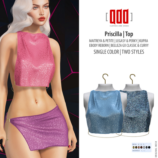 [ADD] Priscilla Top - Blue