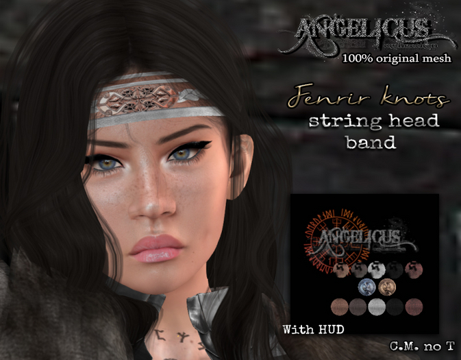 :ANGELICUS: String head band -Fenrir knots- 