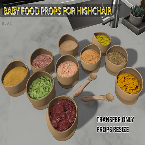 ///ZB-BOWLS/SPOONS PROPS HIGHCHAIR